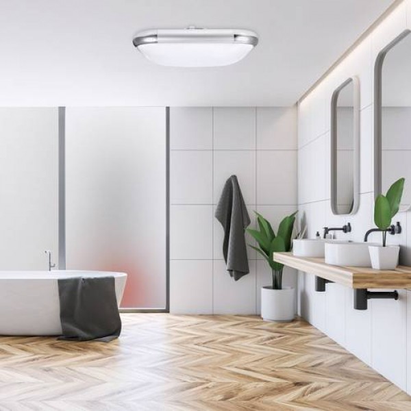 16W Ultra-Thin LED Ceiling Lamp Living Room Bathroom Kitchen Lamp Cool White US 