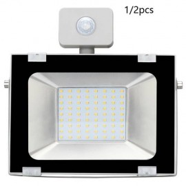 50W LED Ultra-thin Floodlight Outdoor Motion Sensor LED Floodlight Cool White