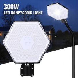 300W UFO LED High Bay Light Floodlight Spotlight Road Light Bracket Cool White