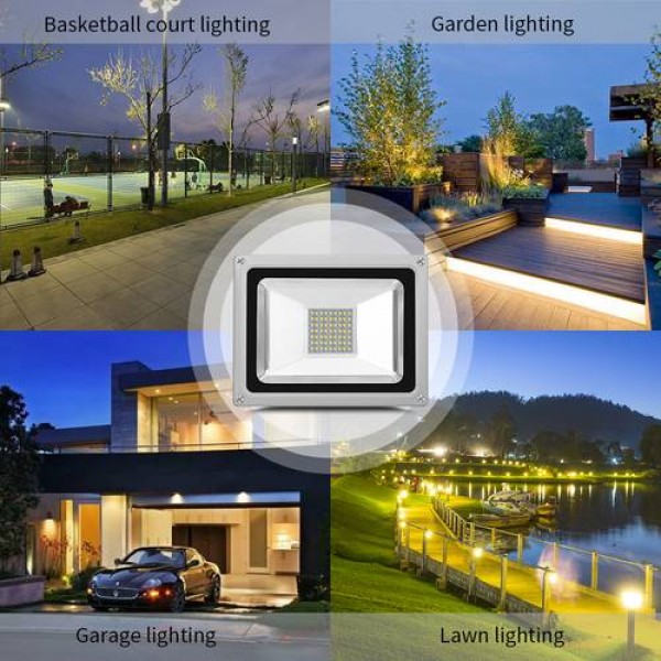 30W LED Flood Light Outdoor Security Lamp For Garden Yard Landscape 