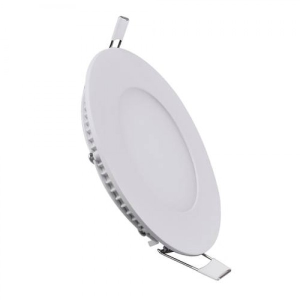6W Ultra Slim Round LED Ceiling Light Panel Flush Mount Fixture Warm White 