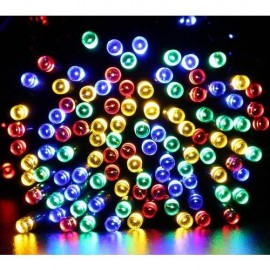10m 80LED Batterie Lichterkette Wasserdicht Lichter Garten Party Mehrfarbe