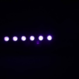 AC100V-240V 260W UV 9-LED Remote-controlled/Auto/Sound/DMX Purple Light DJ Wedding Party Stage Light Black