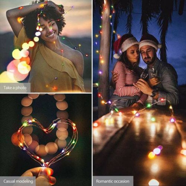 10M LED Battery Fairy String Lights Party Outdoor Xmas Remote Control Wedding 