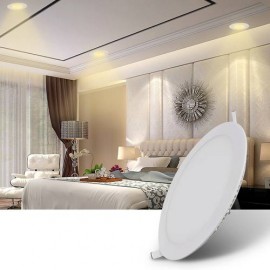 18W Ultra Slim Round LED Ceiling Light Panel Flush Mount Fixture Nature White