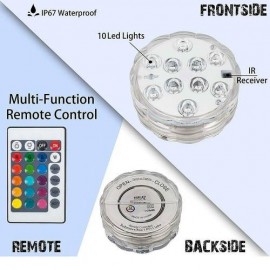 1pcs Waterproof LED Diving Lamp Remote Control Decor