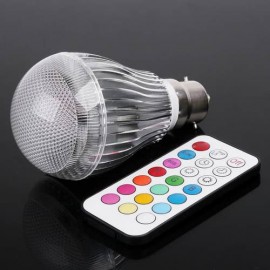 Colorful LED RGB 9W B22 Light Bulb